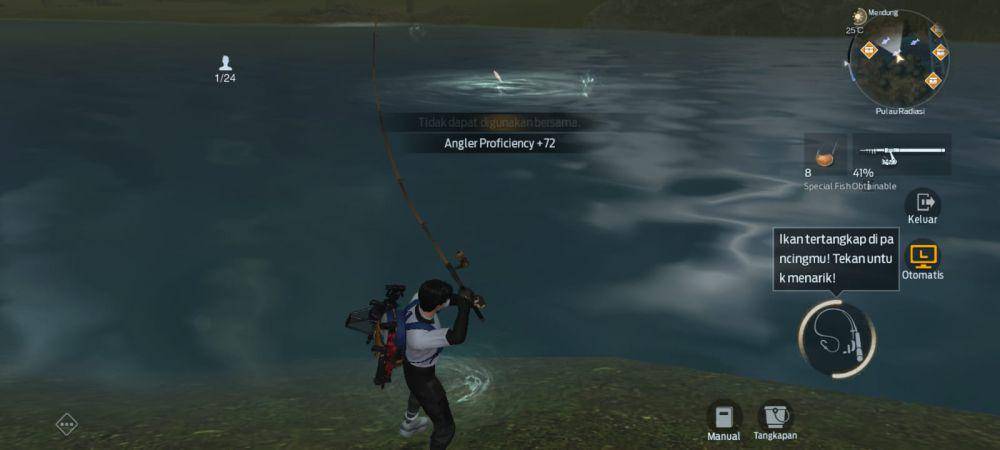 memancing di pulau radiasi Undawn (dok. Tencent Games/Undawn)