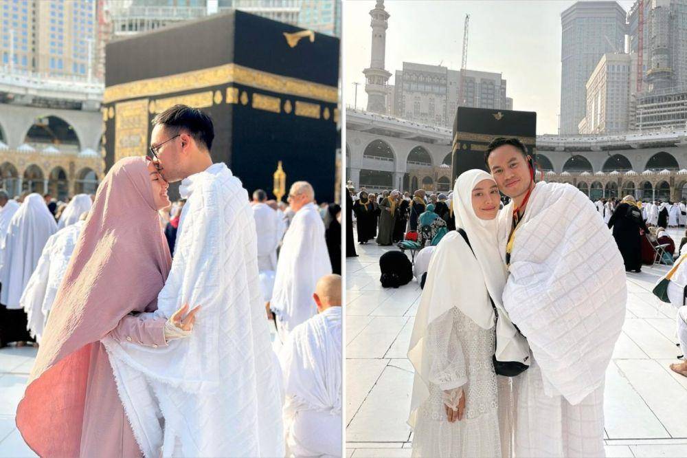 momen umrah Merdianti Octavia dan suami (instagram.com/merdioctav)