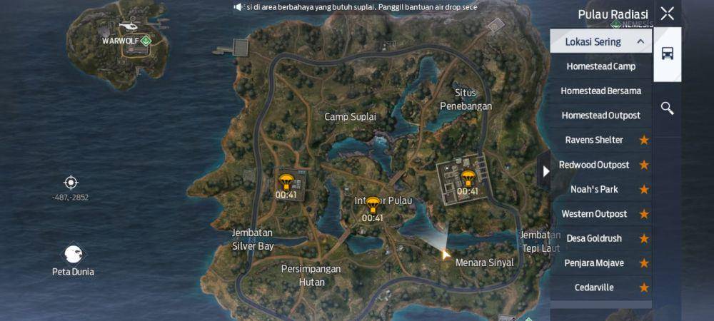zona airdrop di pulau radiasi Undawn (dok. Tencent Games/Undawn)