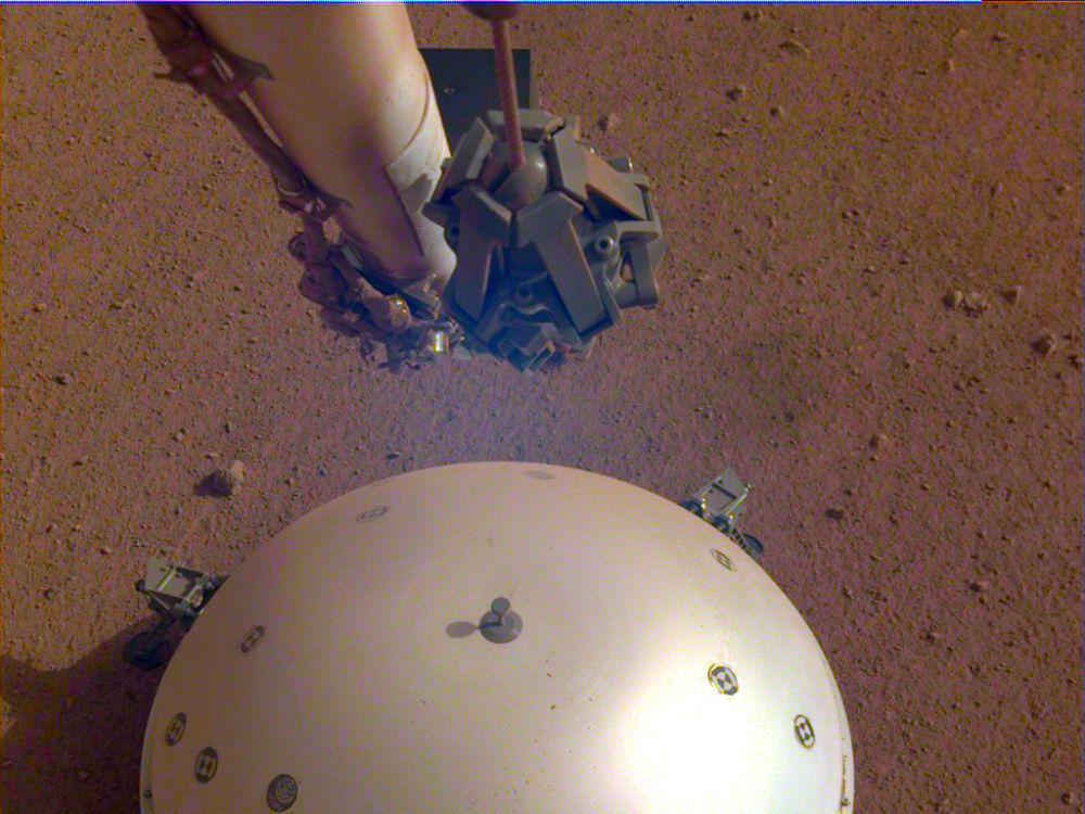ilustrasi seismometer di planet Mars. (dok. NASA)