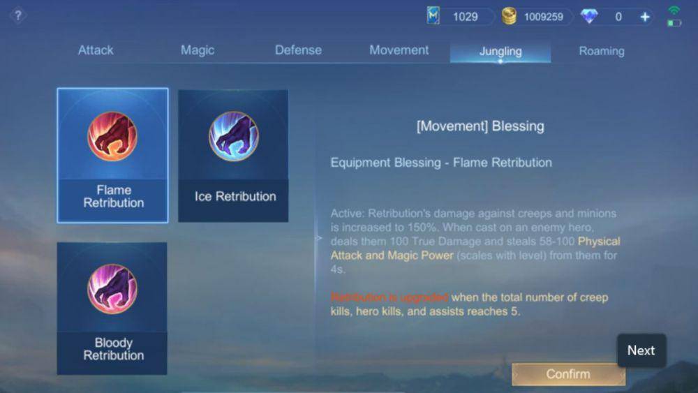 cuplikan efek dari flame retribution. (dok. Moonton/Mobile Legends)