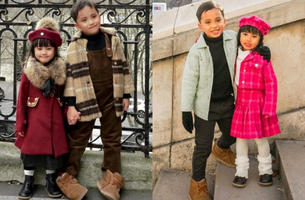9 OOTD Xabiru dan Chava Liburan ke Swiss dan Paris, Bro Sis Goals!