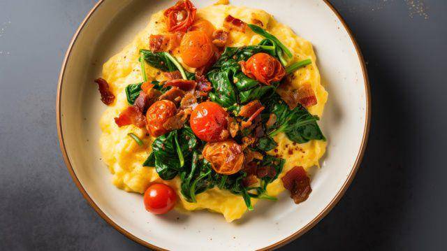 Ilustrasi omelet sayur (vecteezy.com/artcookstudio)