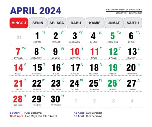 Kalender Jawa 2024