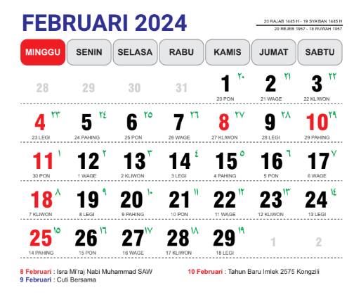 Kalender Jawa 2024