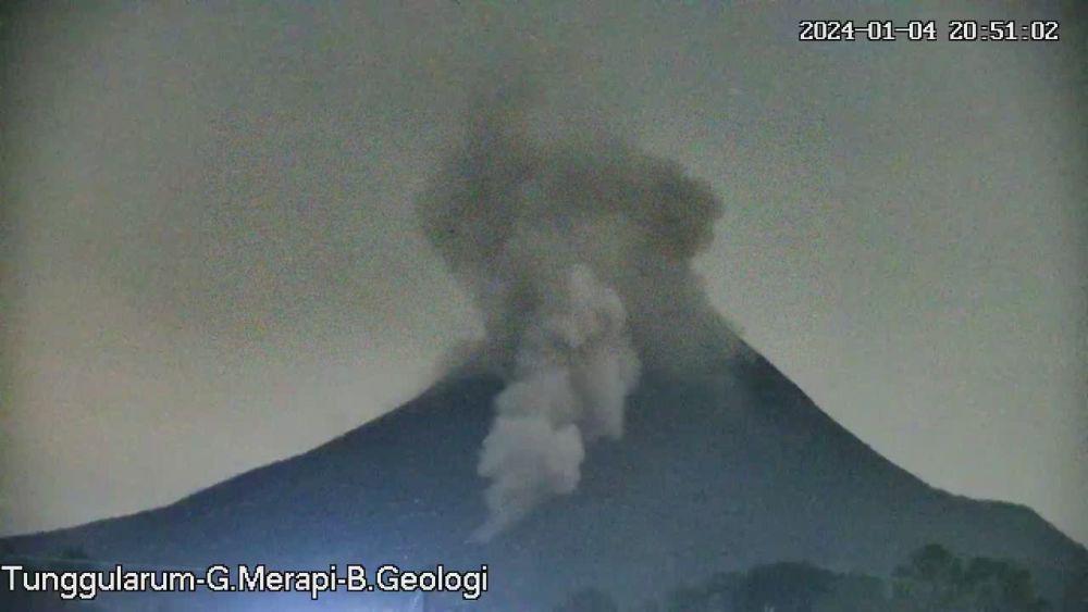 Awan Panas Guguran Gunung Merapi, Kamis (4/1/2024). (Dok. Istimewa)