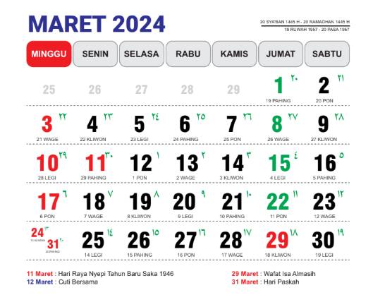 Kalender Jawa 2024