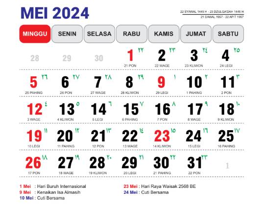 Kalender Jawa 2024