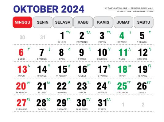 Kalender Jawa 2024