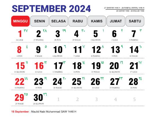 Kalender Jawa 2024