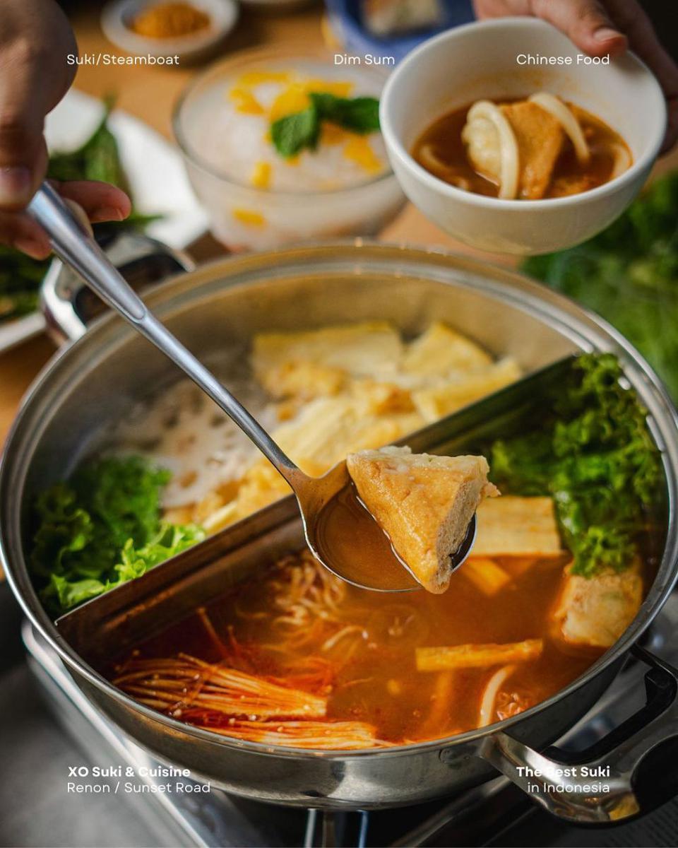 Salah satu menu andalan di X.O Suki & Cuisine (Instagram.com/@xosuki_bali)