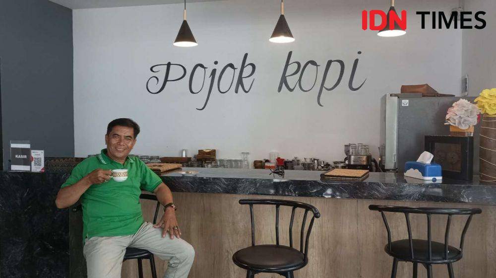 Coffee Shop Pojok Kopi di NTB Mall Kawasan Islamic Center, Kota Mataram. (IDN Times/Muhammad Nasir)