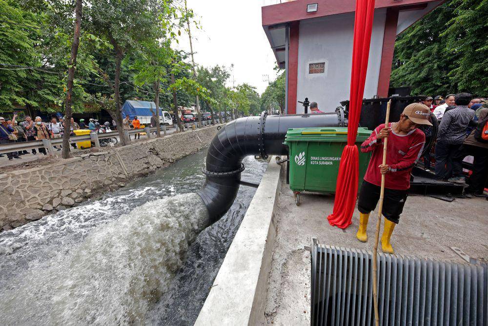 Rumah pompa di Surabaya untuk atasi banjir. (Dok. Diskominfo Kota Surabaya)