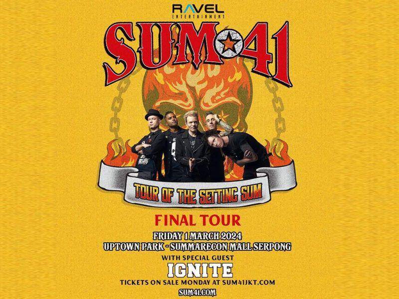 Flyer konser Sum 41 di Jakarta (Dok.Ravel Entertainment)