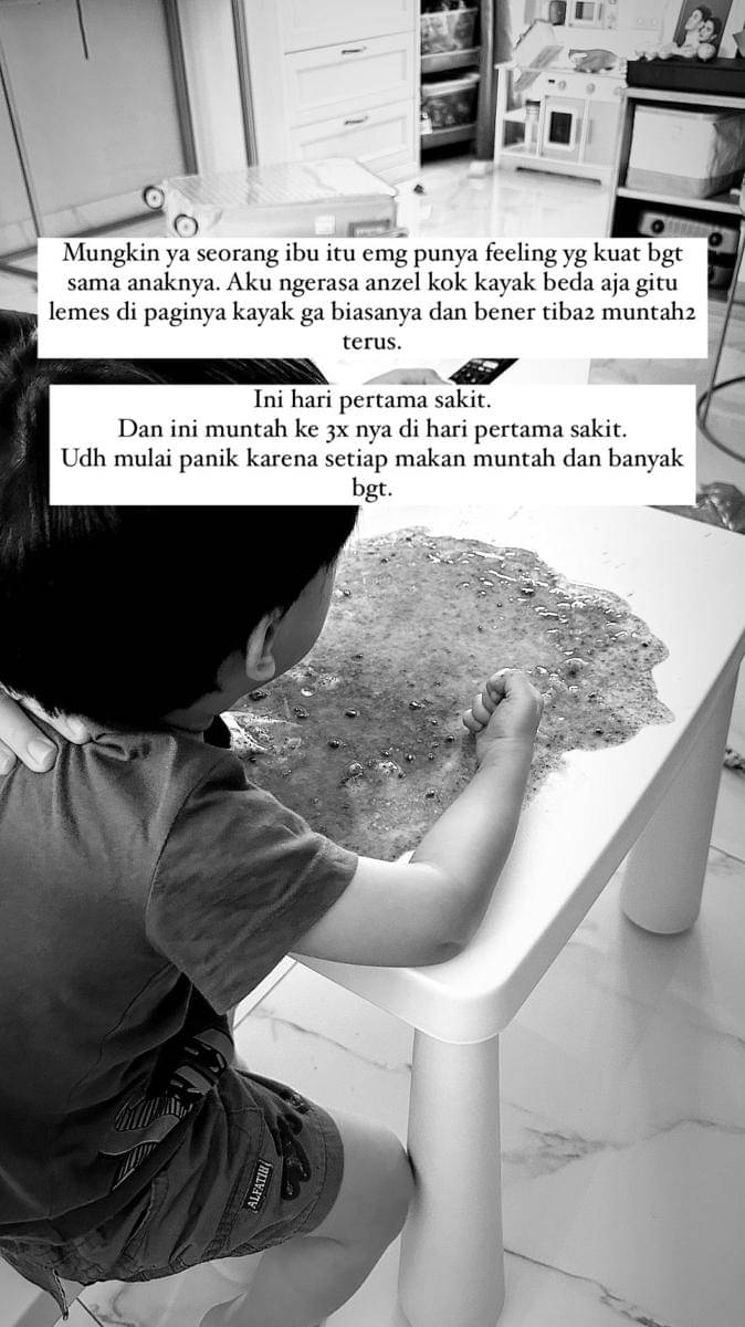 potret kondisi anak Audi Marissa usai dilarikan ke rumah sakit (instagram.com/audimarissa)