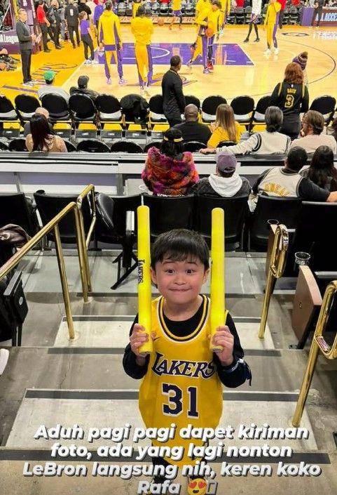 Sandra Dewi nonton NBA (Instagram.com/sandradewi88)