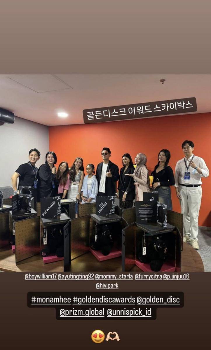 potret Inara Rusli nonton Golden Disc Awards 2024 (instagram.com/mommy_starla)