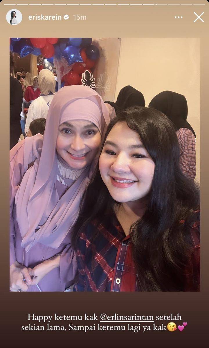 potret tamu artis di perayaan ultah ke-4 Kazeem anak Rifky Balweel (Instagram.com/eriskarein)