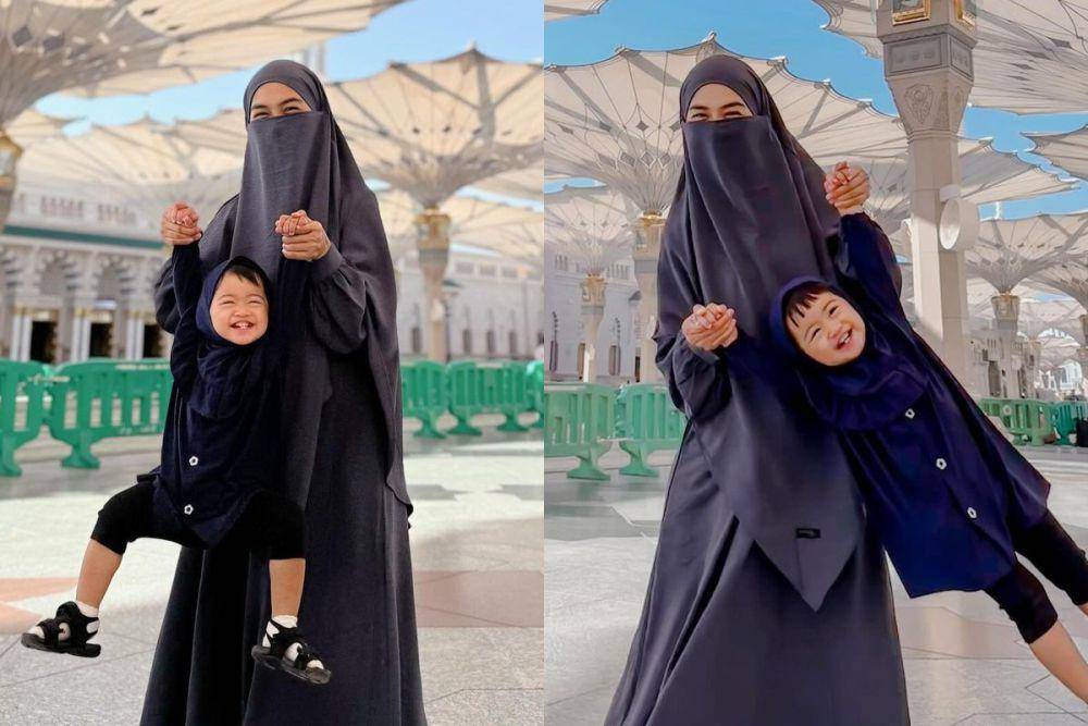 potret Moana di Masjid Nabawi (instagram.com/riaricis1795)
