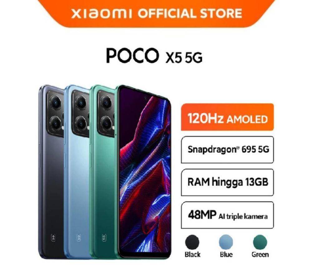 Poco X5 5G (tokopedia.com/Xiaomi Official Store)