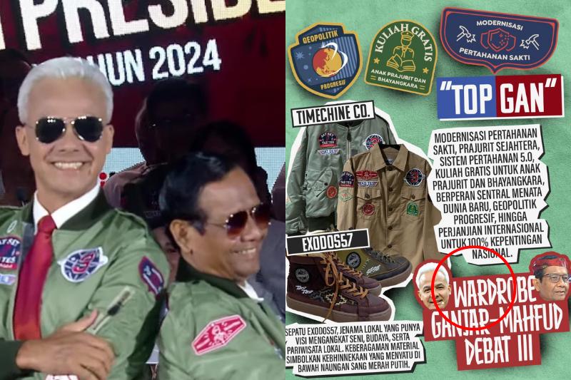 Ganjar Buat Give Away Jaket Bomber yang Dipakainya di Debat Capres