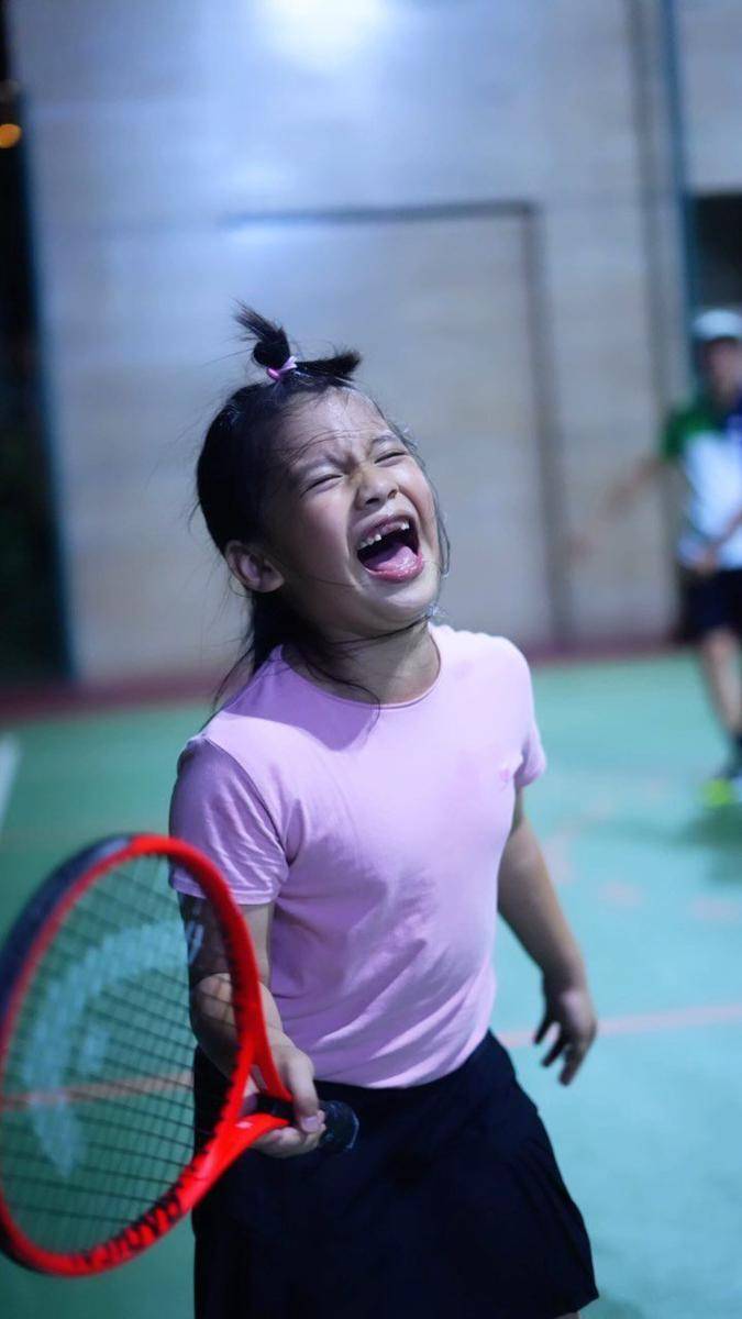 Potret Yaya bermain tenis (instagram.com/ibnujamilo)