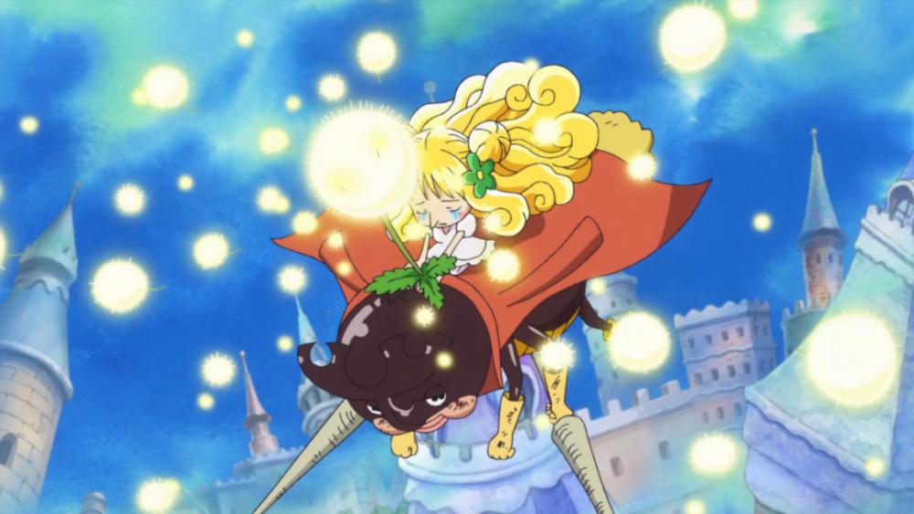 Mansherry menggunakan Chiyu Chiyu no Mi. (dok. Toei Animation/One Piece)