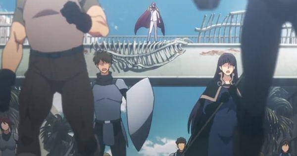 Choi Jong-In memimpin pasukan hunter saat melawan para semut ( Dok. A-1 Pictures / Solo Leveling )