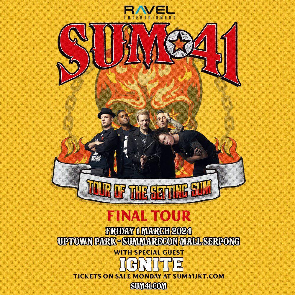 harga tiket konser Sum 41 di Indonesia (instagram.com/sum41)