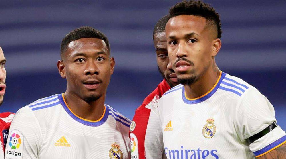 David Alaba (kiri) dan Eder Militao (kanan) (twitter.com/realmadriden)