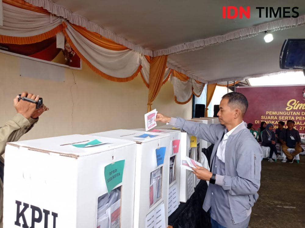 Simulasi pemungutan suara yang dilakukan di Pontianak. (IDN Times/Istimewa).