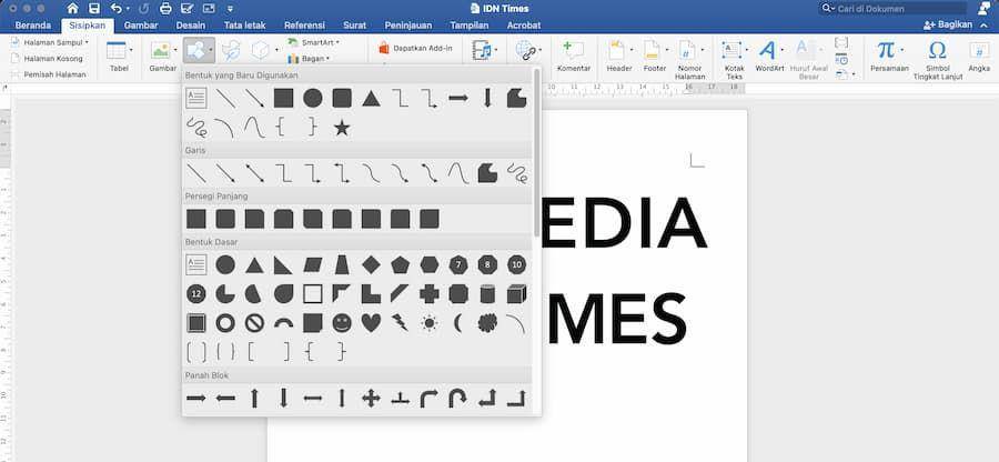 ilustrasi cara grouping di Word (IDN Times/Laili)