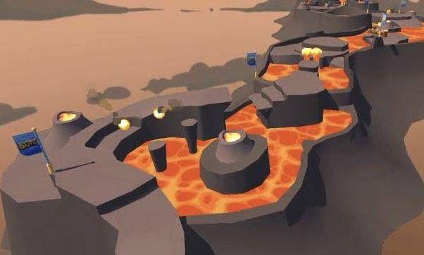 tampilan maps Lava Rush (dok. Scopely/Stumble Guys)