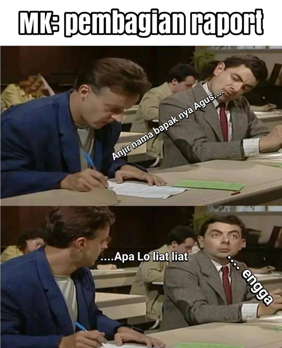 meme Mr. Bean (instagram.com/jemang.mim)