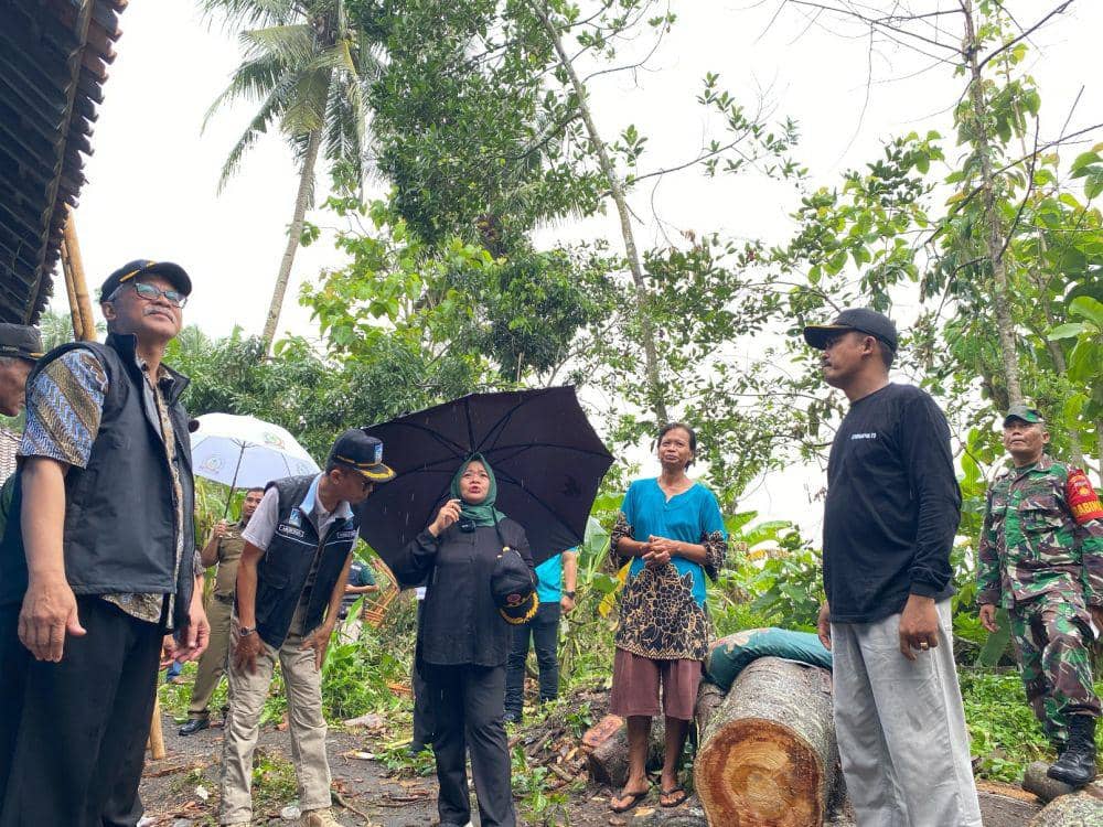 Pengecekan lokasi dampak angin kencang. (Dok. Istimewa)