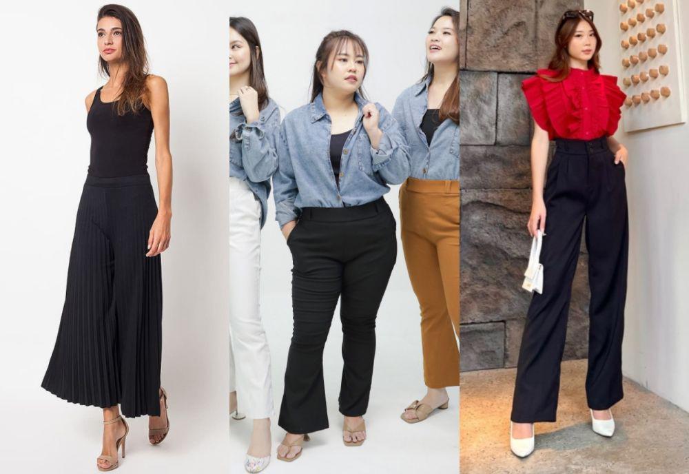 7 Rekomendasi Celana Kulot Hitam Terbaik dan Timeless, Punya?
