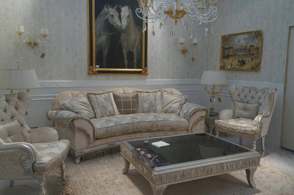 ilustrasi ruang tamu dengan sofa klasik (pexels.com/Luxury Furniture Eurooo)