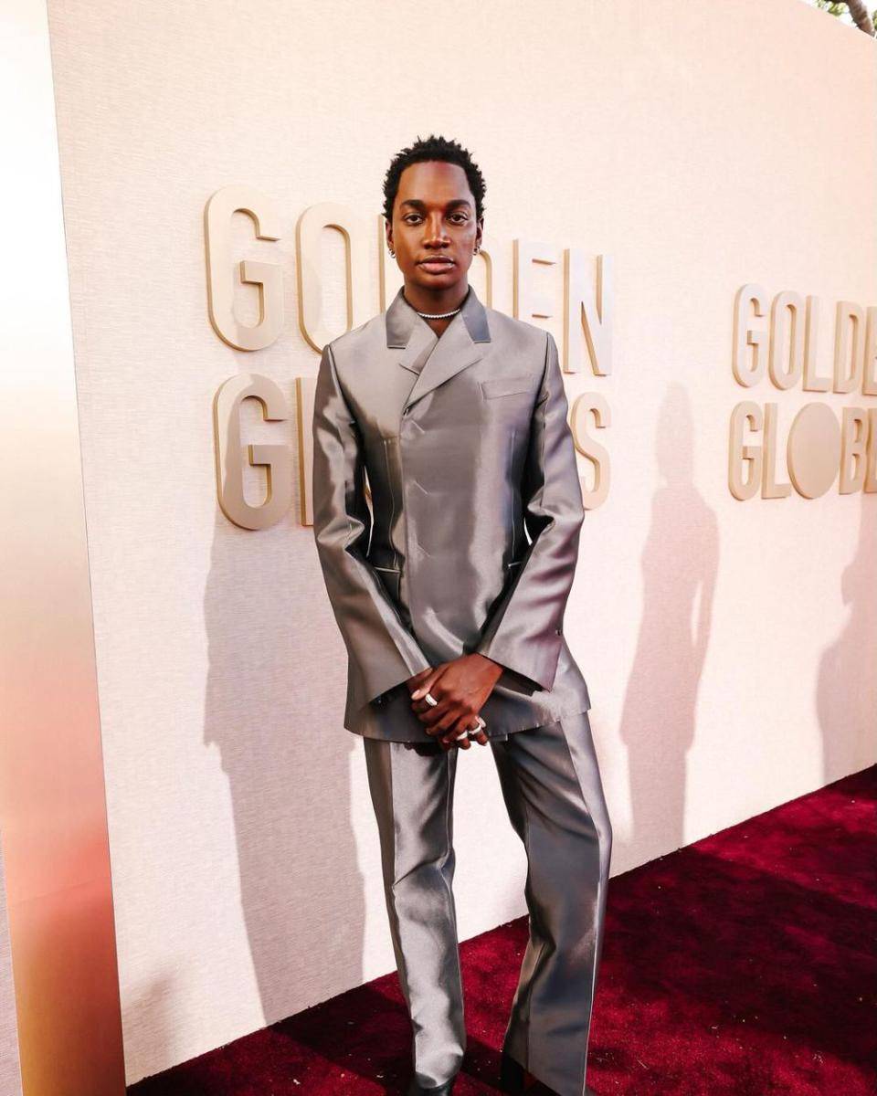 Potret Rickey Thompson di Golden Globes 2024 (instagram.com/goldenglobes)