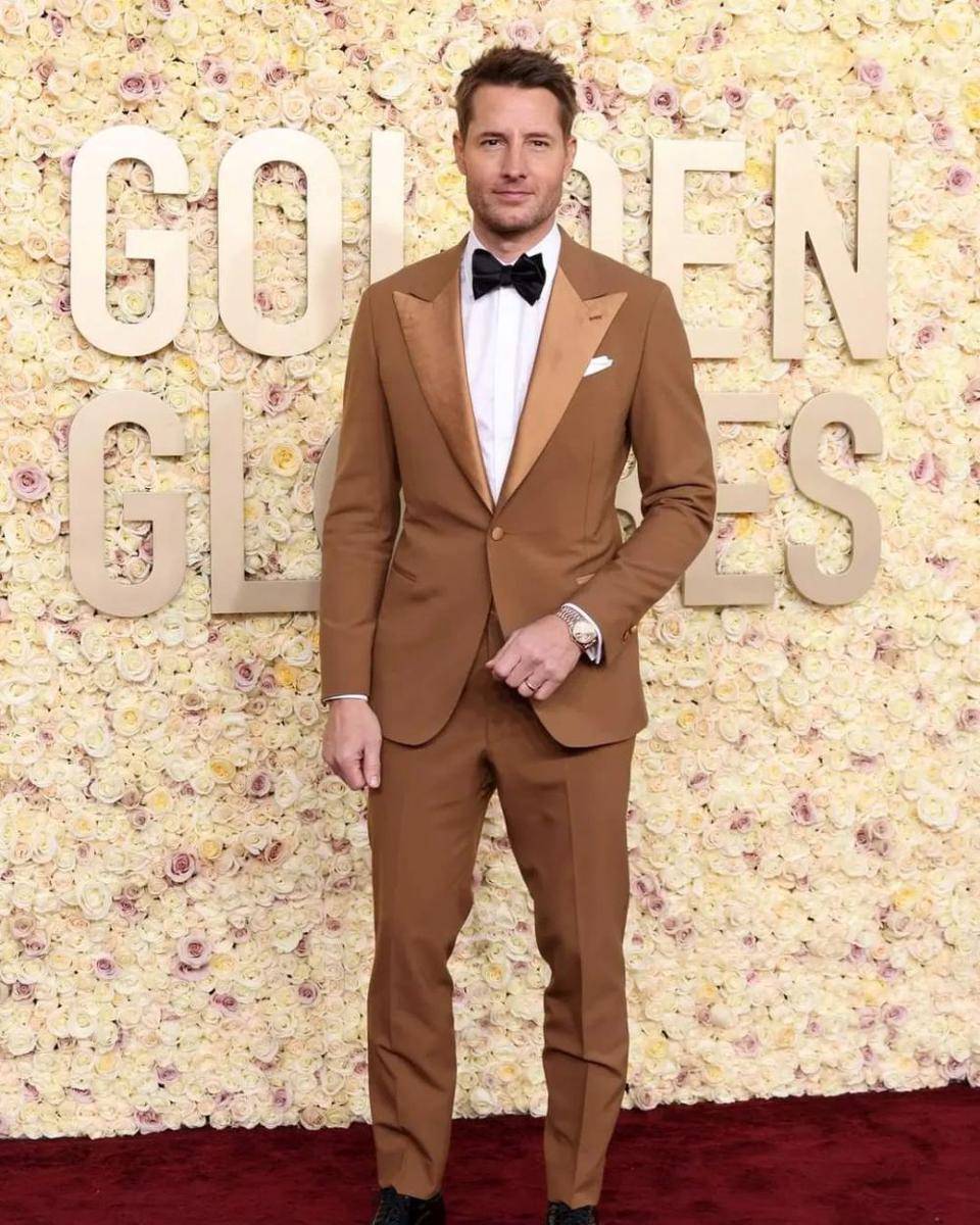 Potret Justin Hartley di Golden Globes 2024 (instagram.com/blogdehollywood)