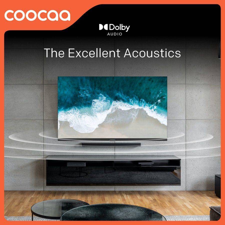 COOCAA 43 Inch Smart LED TV - Flicker Free (COOCAA 43Z72) (tokopedia.com/Coocaa Official Store)