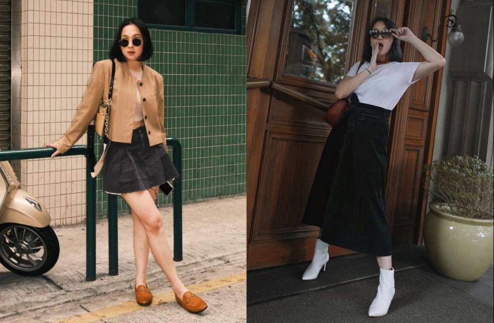 8 Pilihan Outfit Pakai Berbagai Jenis Rok ala Agatha Pricilla, Edgy!