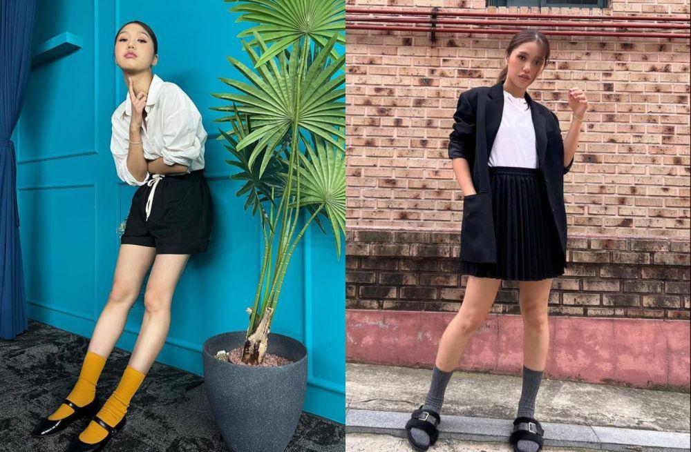 9 Pilihan OOTD Bernuansa Monokrom ala Mimi OH MY GIRL, Badass Banget
