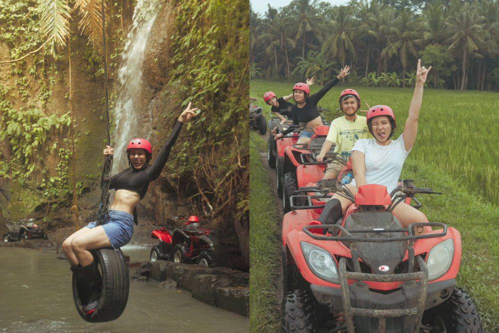 7 Potret Wulan Guritno Main Basah dan Kotor di Bali, Happy!