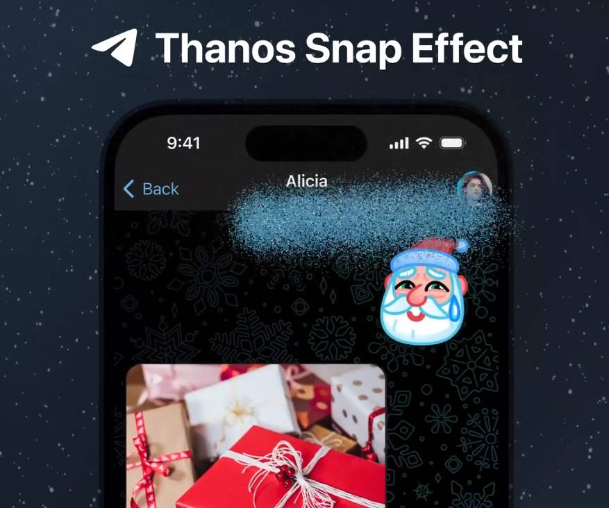 ilustrasi fitur thanos snap effect (telegram.org)