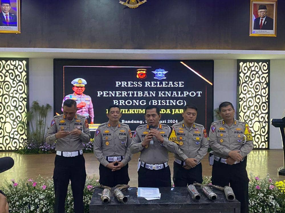 Polda Jabar Bakal Razia Massal Knalpot Bisin pada 10-20 Januari