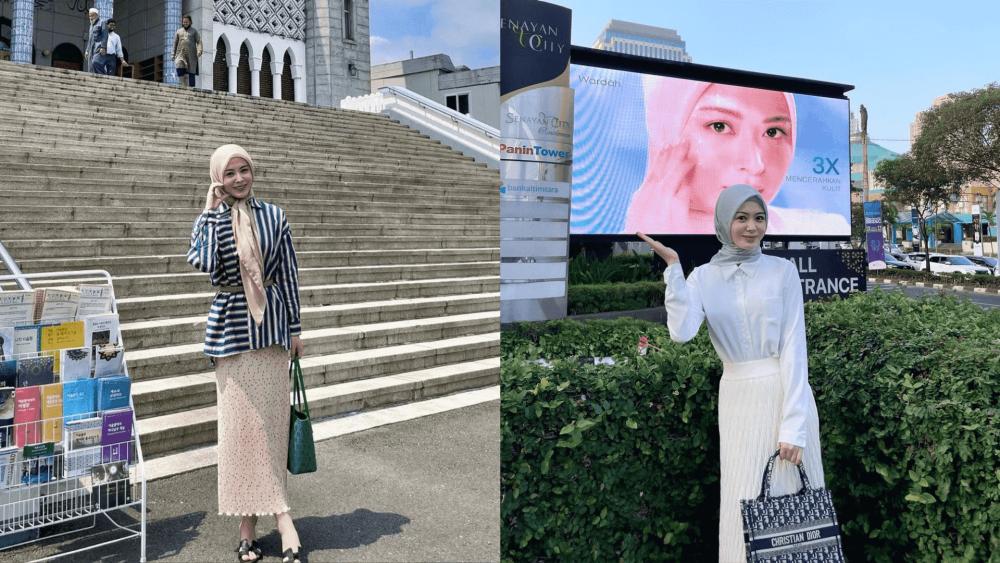 9 Inspirasi Outfit Kampus Pakai Hijab dari Ayana Moon, Stylish Banget!