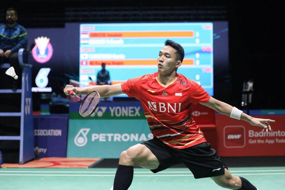 Jonatan Christie tumbang di babak 32 besar Malaysia Open 2024 (dok. PP PBSI)