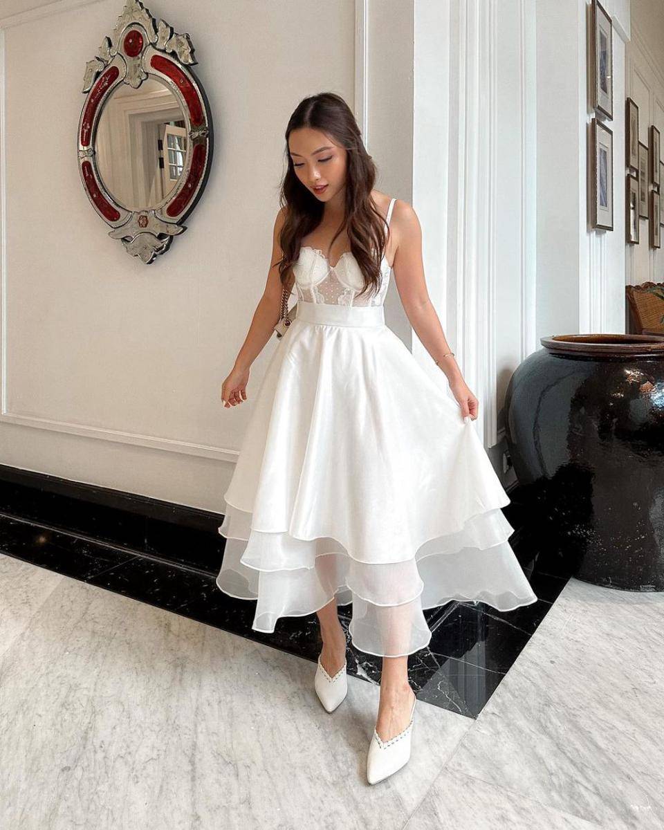 OOTD kondangan ala Angelicca Marthin (instagram.com/gelangelicca)