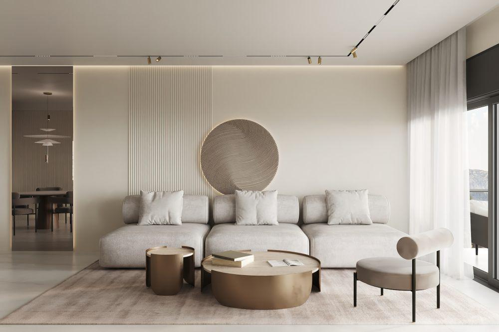 12 Inspirasi Living Room Nuansa Beige, Ruangan jadi Hangat