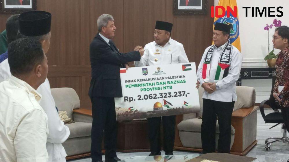 NTB Serahkan Donasi Rp2 Miliar untuk Rakyat Palestina di Gaza